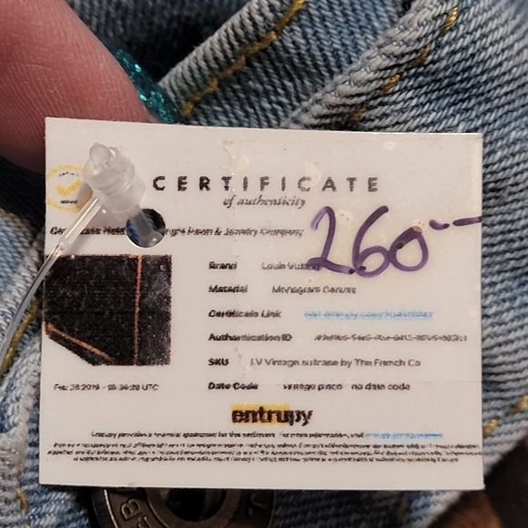 Custom Jean Jacket w/Louis Vuitton Fringe - Picture 7 of 7